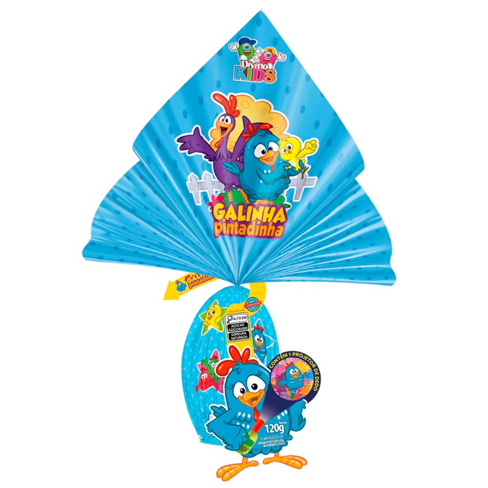 Ovo de Pascoa Galinha Pintadinha ao Leite 120g - Divino Kids-2-